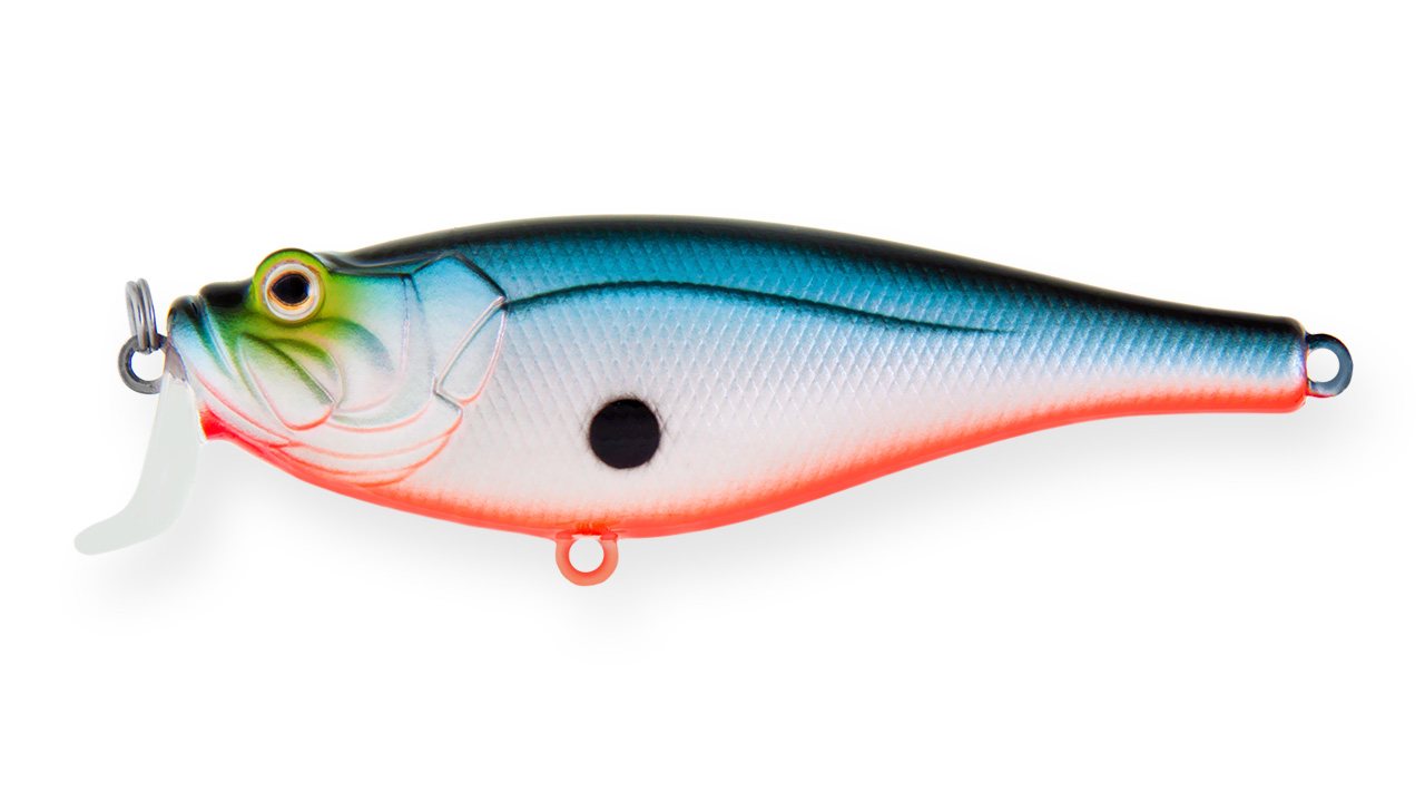 Воблер Крэнк Strike Pro Crankee Bass 120, цвет: A05T Blue Silver Rainbow, (SH-003B#A05T)